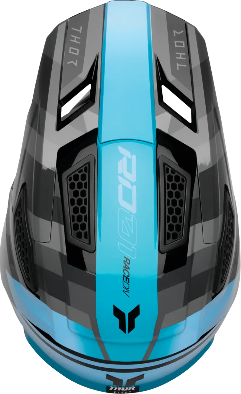 Casco THOR Fleet Camber Negro Turquesa