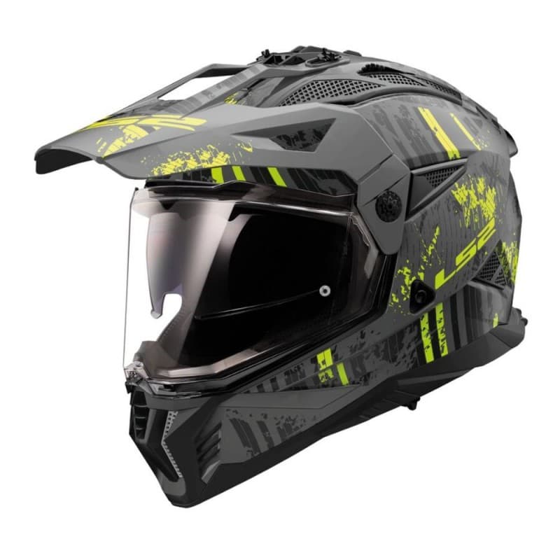 Casco LS2 MX702 Pioneer II Crazy Negro Amarillo image_1
