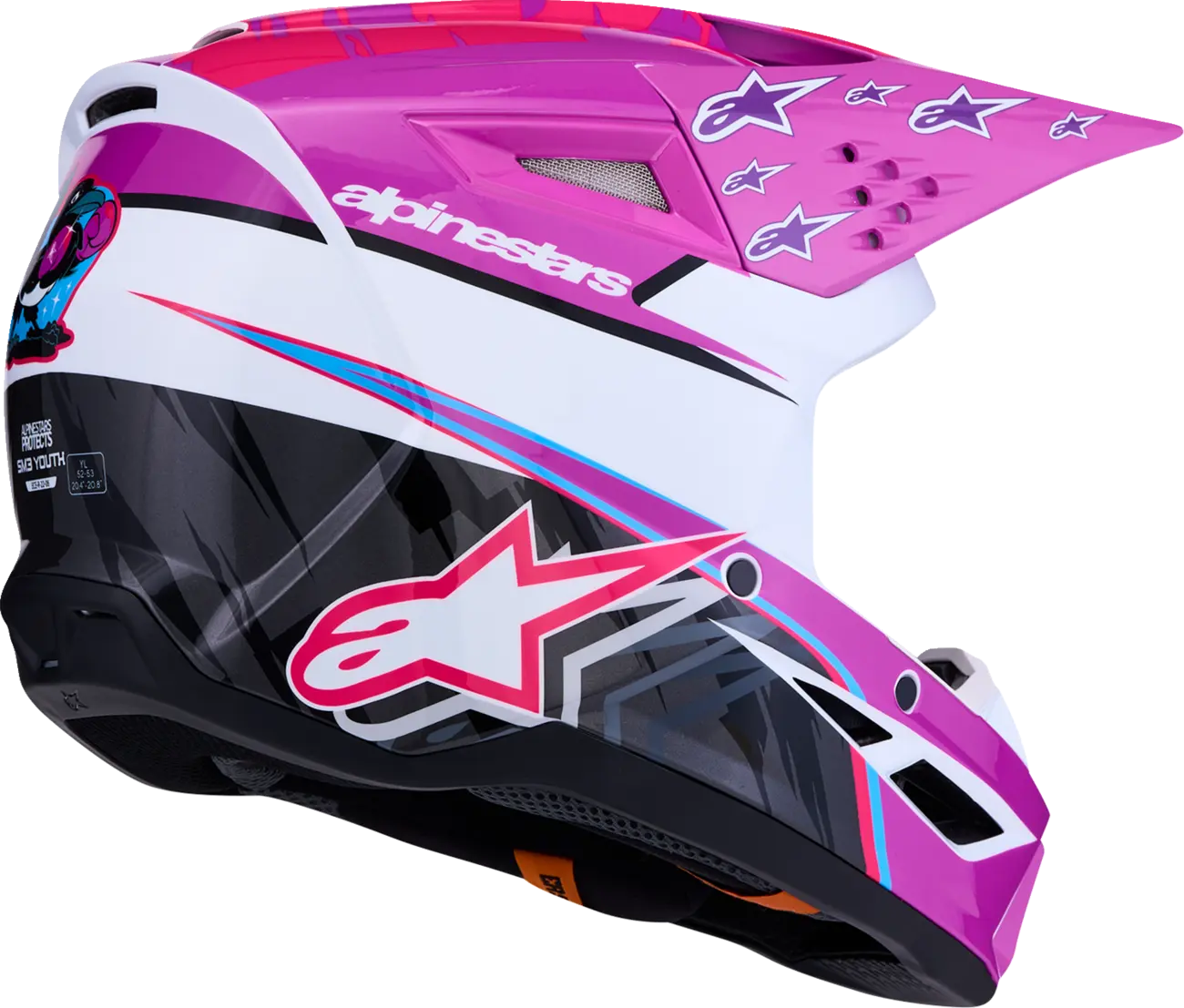 Casco Alpinestars S-M3 Infantil Rosa Casco Alpinestars S-M3 Infantil Rosa