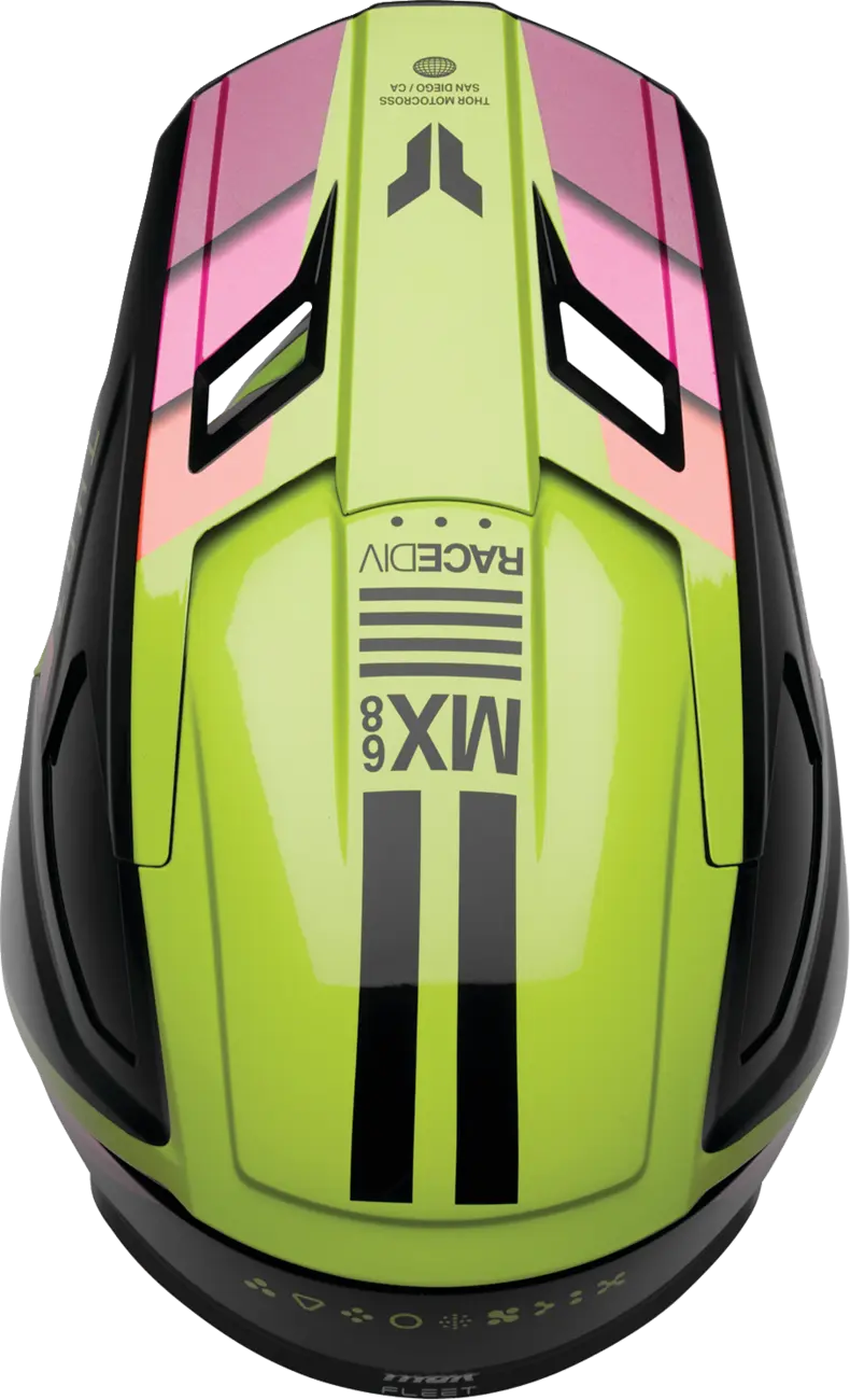 Casco THOR Fleet Infantil Defy Negro Amarillo Casco THOR Fleet Infantil Defy Negro Amarillo