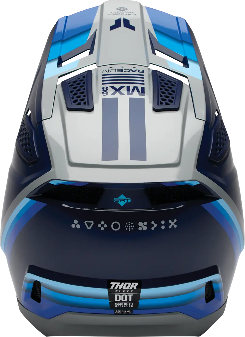 Casco THOR Fleet Defy Azul Blanco Casco THOR Fleet Defy Azul Blanco