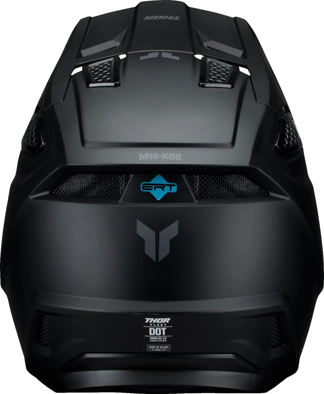 Casco THOR Fleet Blackout Negro Mate Casco THOR Fleet Blackout Negro Mate
