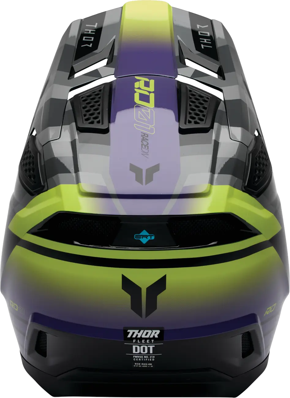 Casco THOR Fleet Camber Negro Gris Verde Casco THOR Fleet Camber Negro Gris Verde