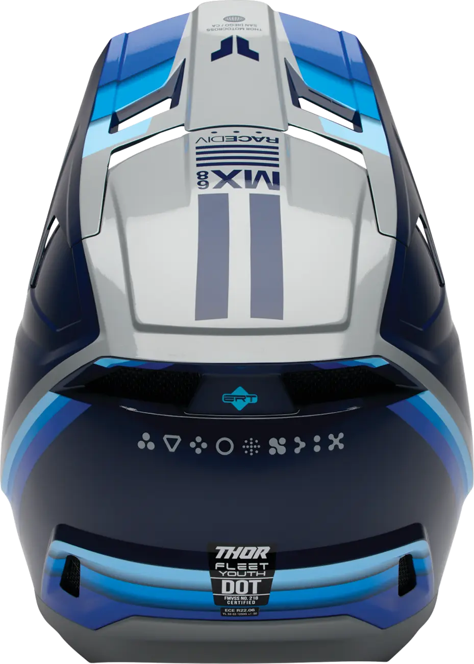 Casco THOR Fleet Infantil Defy Azul Blanco Casco THOR Fleet Infantil Defy Azul Blanco