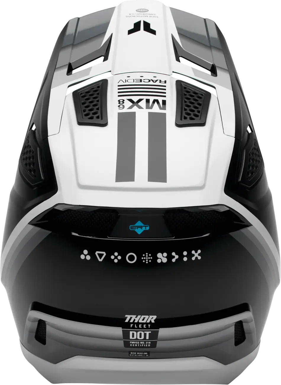 Casco THOR Fleet Defy Negro Blanco Casco THOR Fleet Defy Negro Blanco