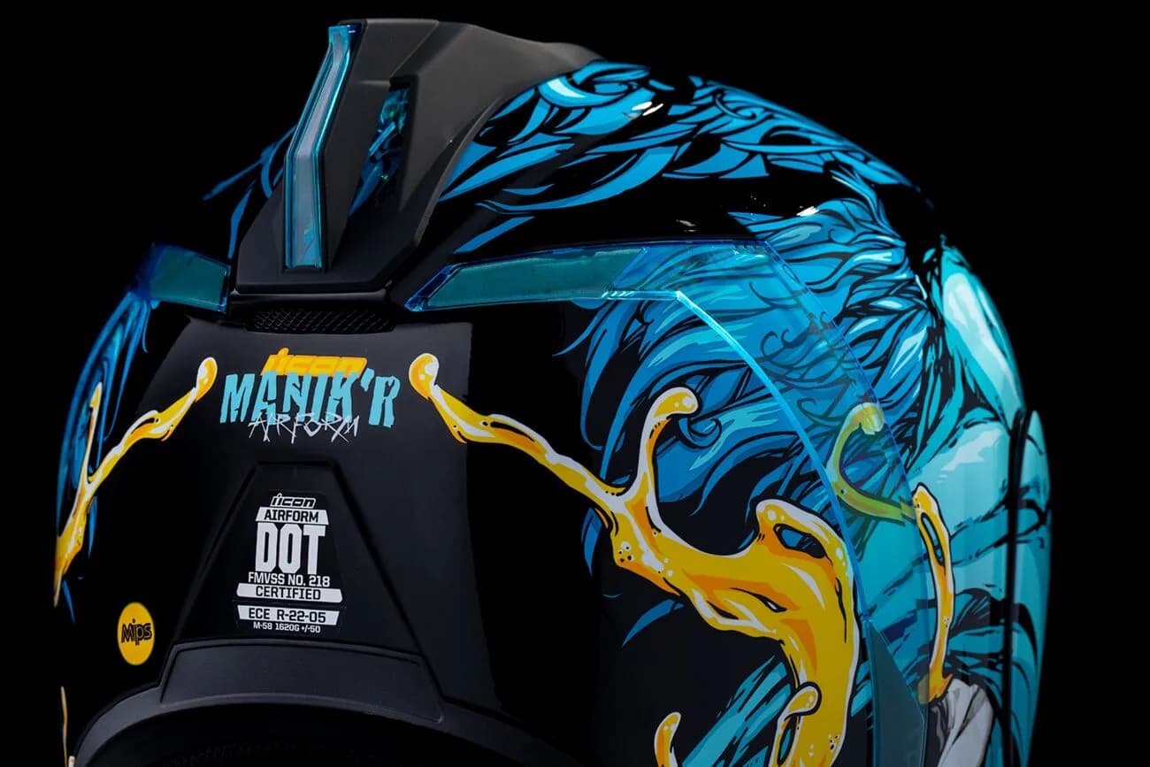 Casco ICON Airflorm MIPS Manik'RR Azul Casco ICON Airflorm MIPS Manik'RR Azul