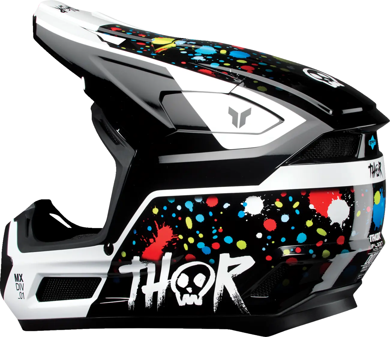 Casco THOR Fleet Infantil Splat Negro Casco THOR Fleet Infantil Splat Negro