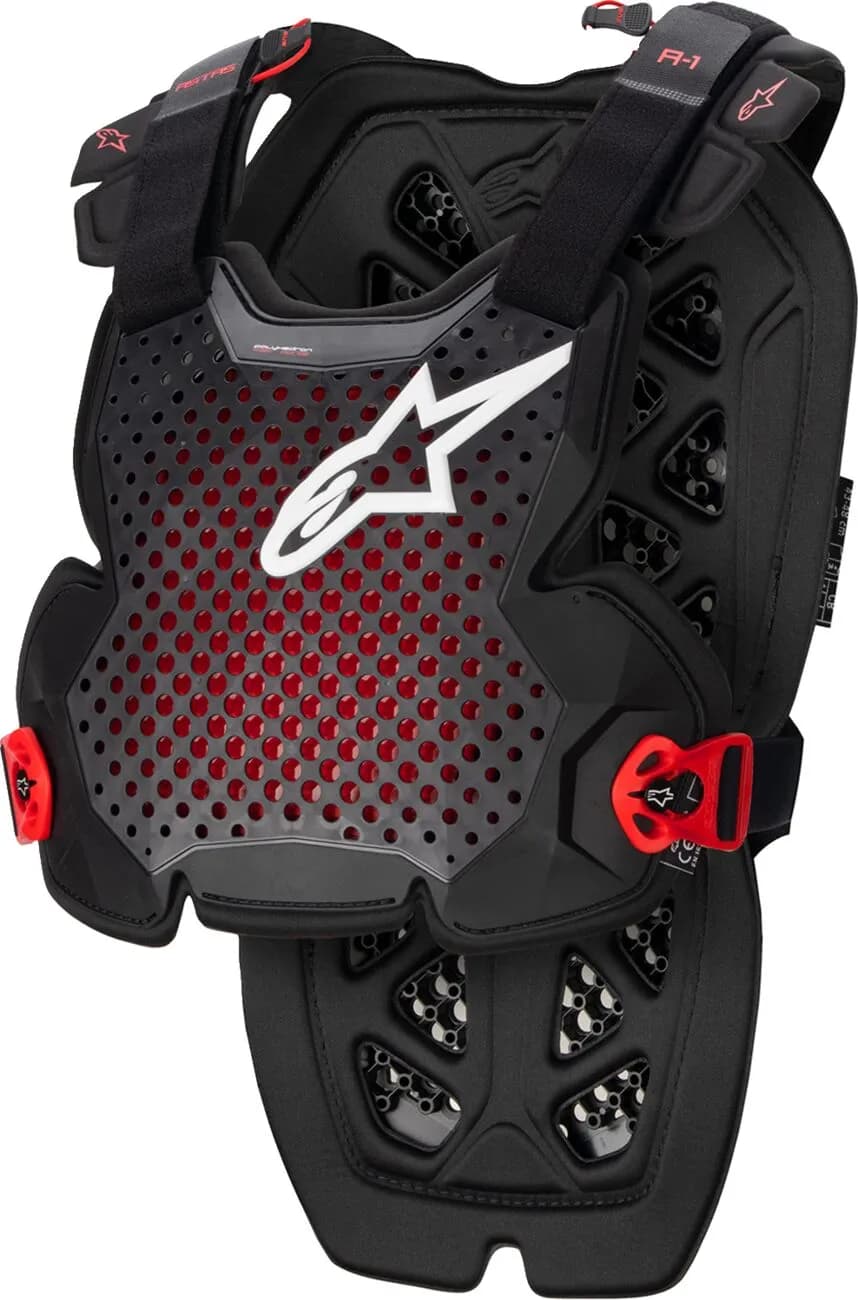 Protector Pecho Alpinestars A-1 Pro Antracita Negro Rojo (Clonado) image_1