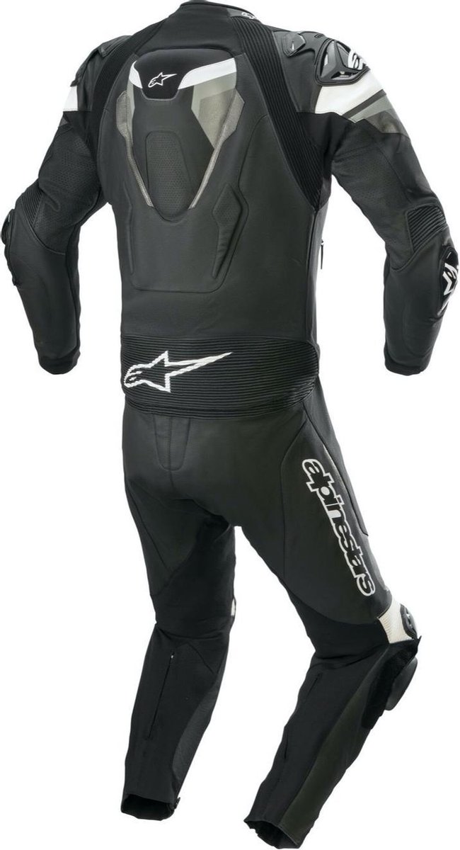 Mono Alpinestars Atem V4 Negro Gris Blanco 2pc DES Mono Alpinestars Atem V4 Negro Gris Blanco 2pc DES