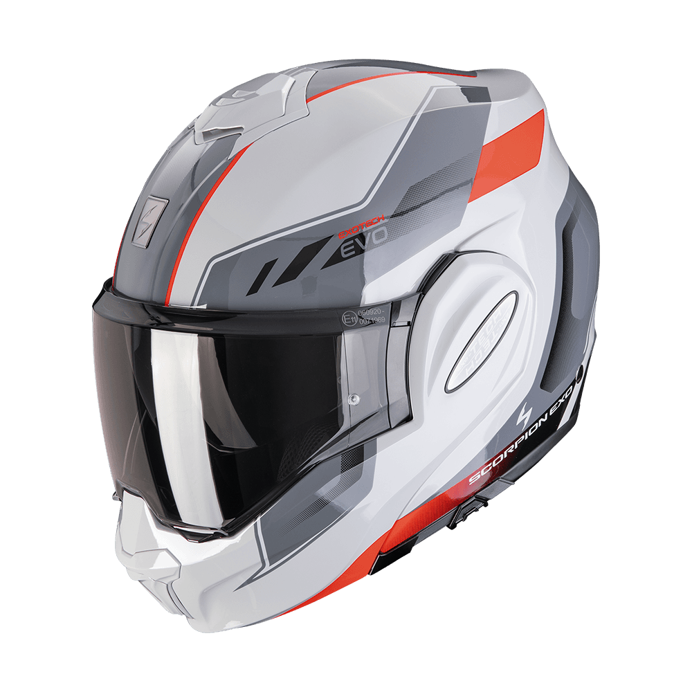 Casco Scorpion EXO-TECH Evo Socius Gris-Rojo image_1