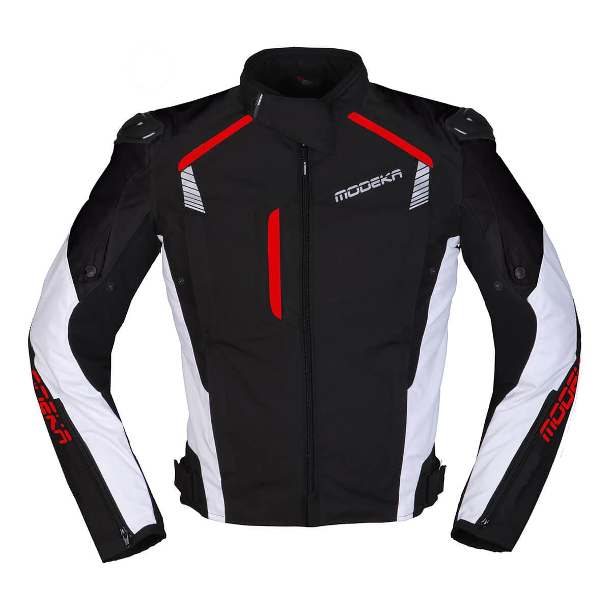 Chaqueta Modeka Lineos Negro Rojo image_1