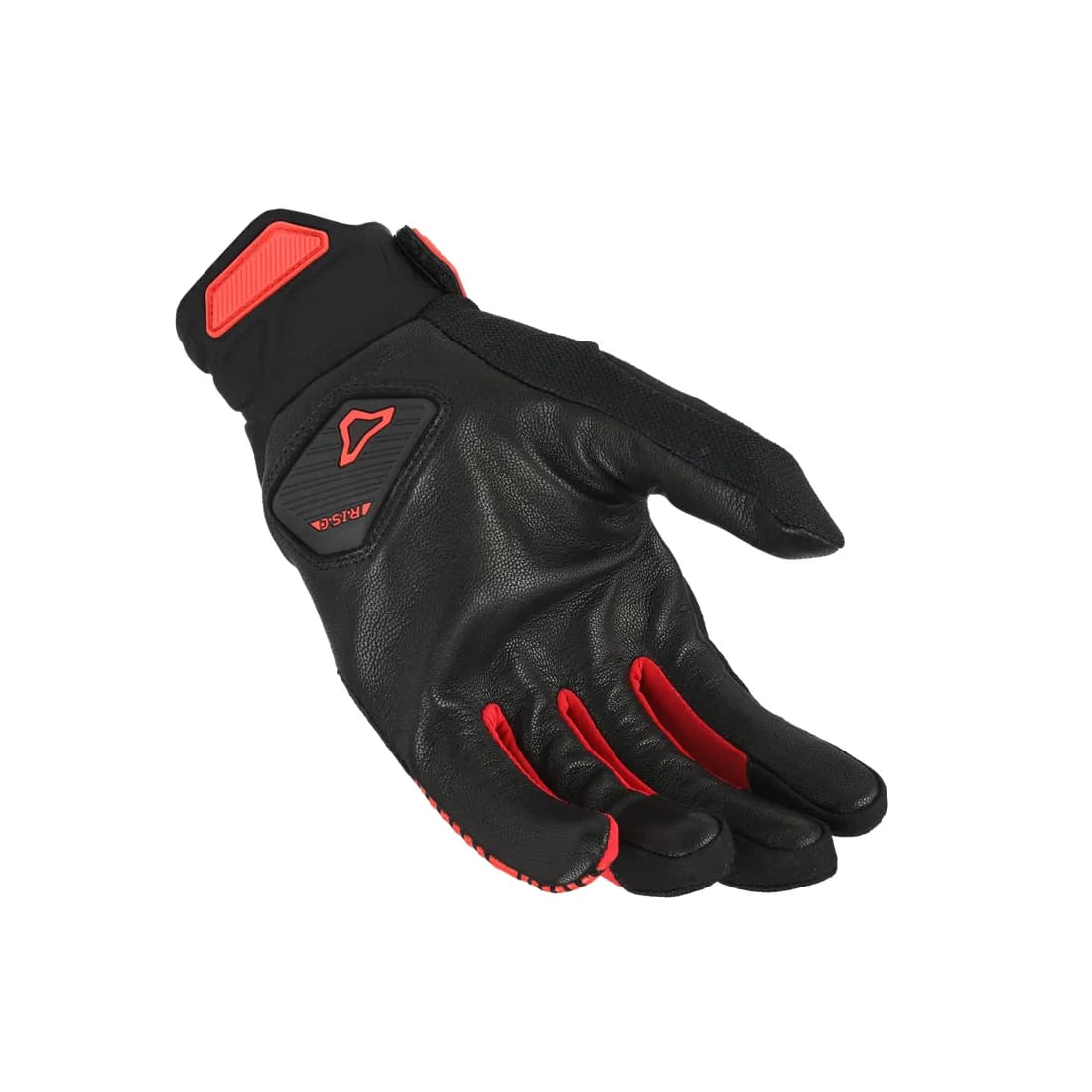 Guantes Macna Obtain Leather Negro Rojo Guantes Macna Obtain Leather Negro Rojo