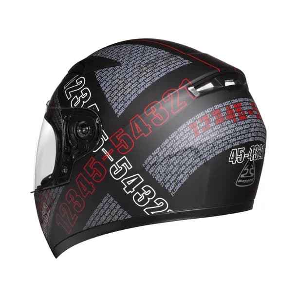 Casco Bayard SP-56 Kids Numbers Negro Rojo Blanco Casco Bayard SP-56 Kids Numbers Negro Rojo Blanco